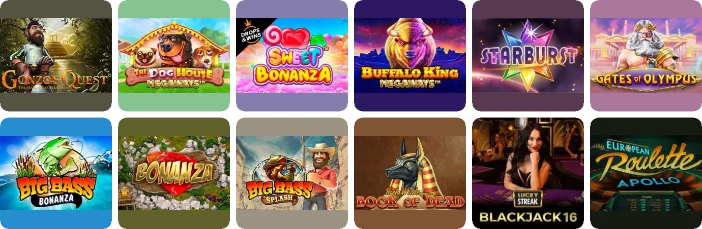 Oshi casino game lobby